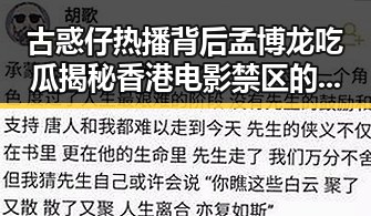 古惑仔热播背后孟博龙吃瓜揭秘香港电影禁区的明星趣事